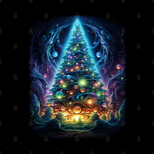 Fantastical Bright Christmas Tree by Obotan Mmienu