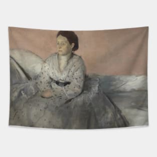 Portrait of Madame Rene de Gas by Edgar Degas Tapestry