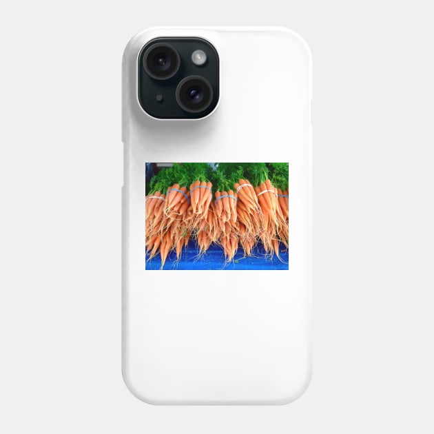 Bunches of Carrots in Santa Barbara Phone Case by ephotocard