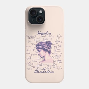 Hypatia of Alexandria Portrait and Quote Phone Case