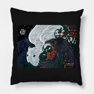 Owl Crow Pillow