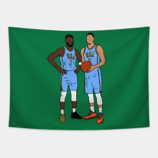 Jaylen Brown And Jayson Tatum Rising Stars Tapestry