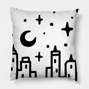 City on mars Pillow