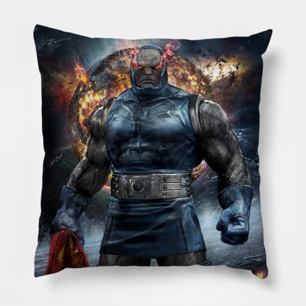 Darkseid 1.0 Pillow by uncannyknack