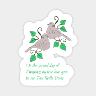 Two Turtle Doves Magnet