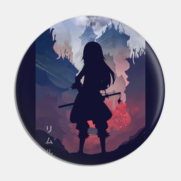 Rimuru Tempest - Minimalist Pin by The Artz