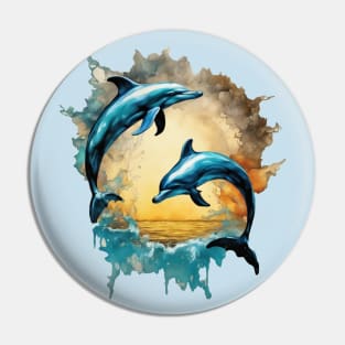 Ocean Serenade: Dolphin Dreams Pin