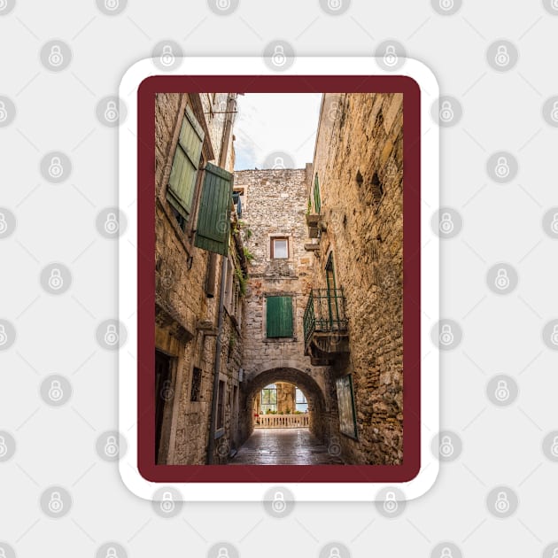 Street in Split, Croatia Magnet by jojobob