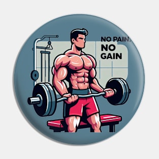 No Pain, No Gain: Bodybuilder's Motivation (2) Pin