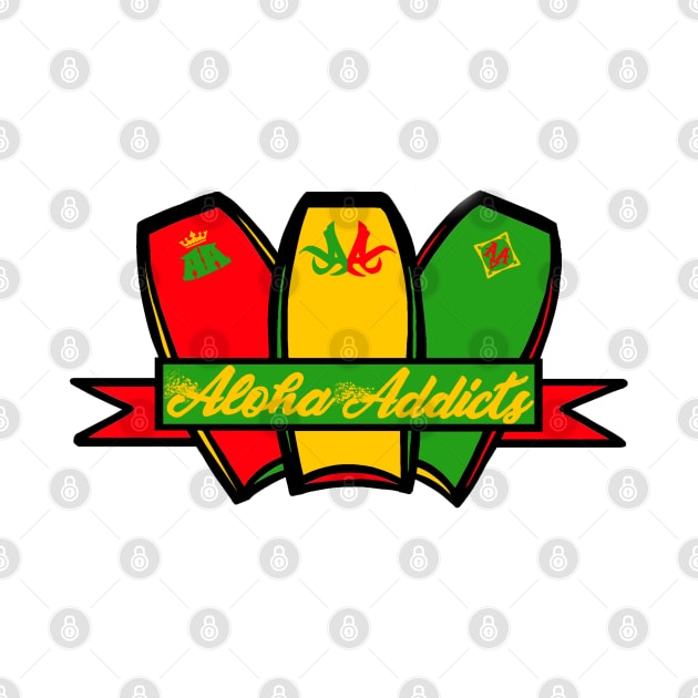 Aloha Addicts Rasta Boards by Oluboiii