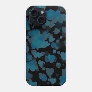 Turquoise Hearts Phone Case