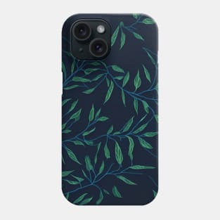 green leaves pattern Phone Case