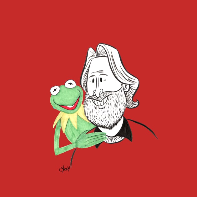 Kermit & Jim Henson by schomiak