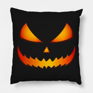 halloween scary evil pumpkin funny pumpkin head Pillow