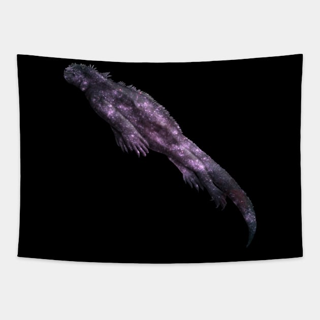 Galaxy Marine Iguana Tapestry by Kristal Stittle