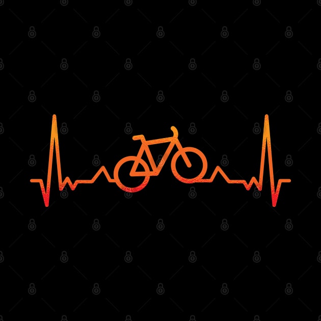 Heartbeat Bicycle by ShirtsShirtsndmoreShirts