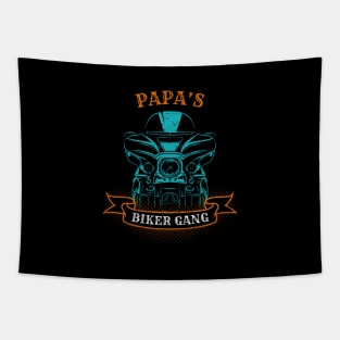 Papa's Biker Gang Father's Day Tapestry