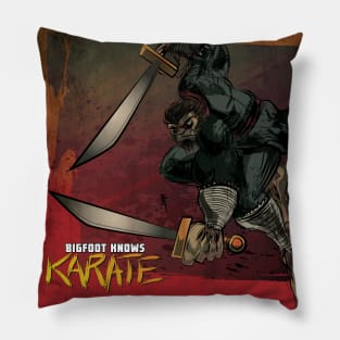 BIGFOOT KNOWS KARATE - ATTACK! Pillow