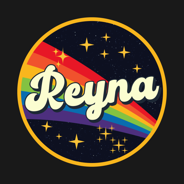 Reyna // Rainbow In Space Vintage Style by LMW Art