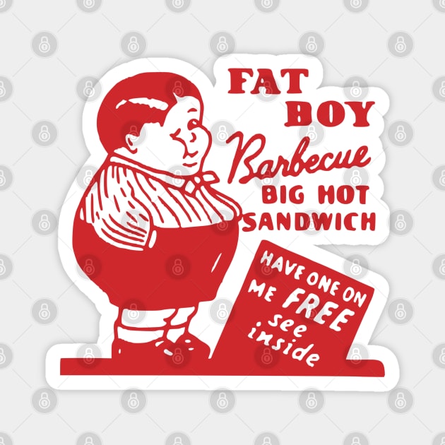 Vintage Restaurant - Fat Boy BBQ San Francisco Magnet by Yesteeyear