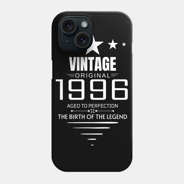 Vintage 1996 - Birthday Gift Phone Case by Fluen