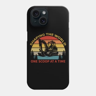 Retro Heavy Equipment Operator Funny Vintage Excavator Driver Phone Case