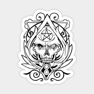 Dark Devil Skull Magnet