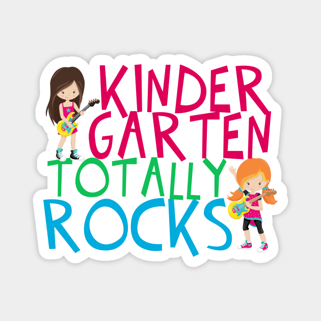 Kindergarten Totally Rocks Magnet by epiclovedesigns