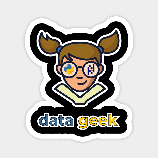 Data Geek Girl Magnet by Peachy T-Shirts