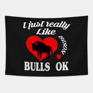 I just really like bison bulls ok Tapestry