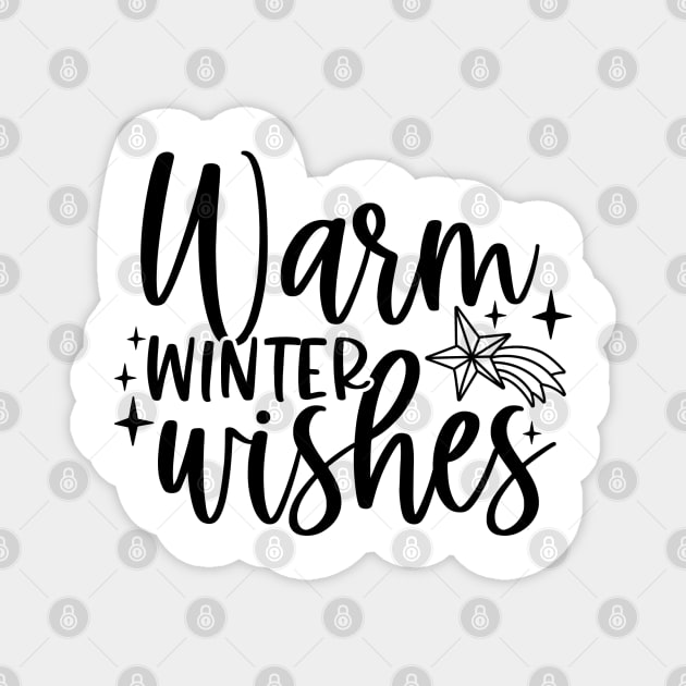 Warm Winter Wishes | Winter Vibes Magnet by Bowtique Knick & Knacks