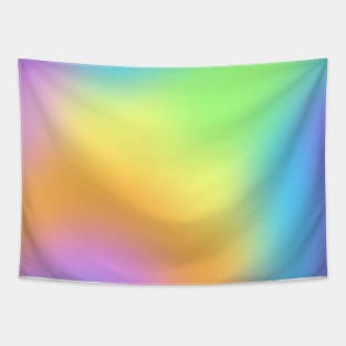 Bright Pastel Multicolor Blur Tapestry