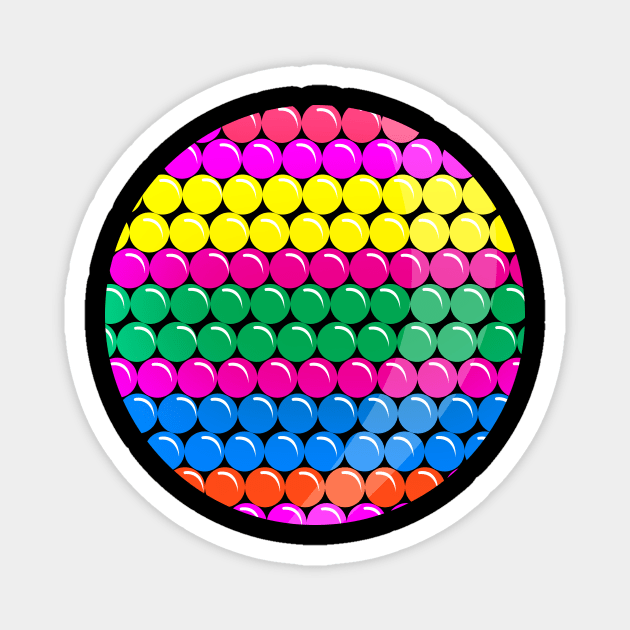 'Colorful Circle Shaped Dots' International Dot Day Magnet by ourwackyhome