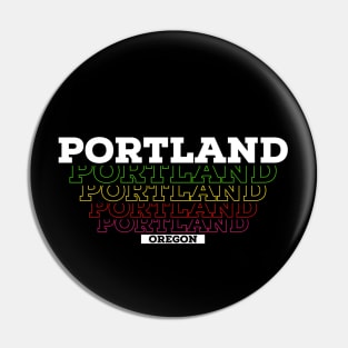 I Love Portland Oregon USA Vintage Pin