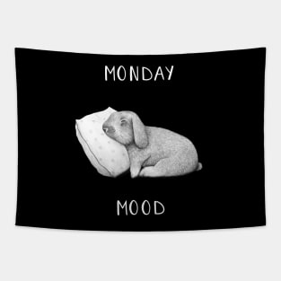 Monday mood on black Tapestry