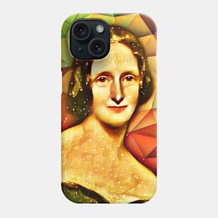 Mary Shelley Snow Portrait | Mary Shelly Snow Artwork 14 Phone Case