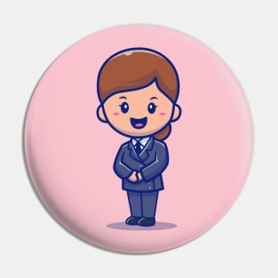 Cute Stewardess Pin