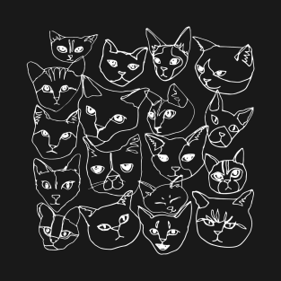 Cats! (White Ink) T-Shirt