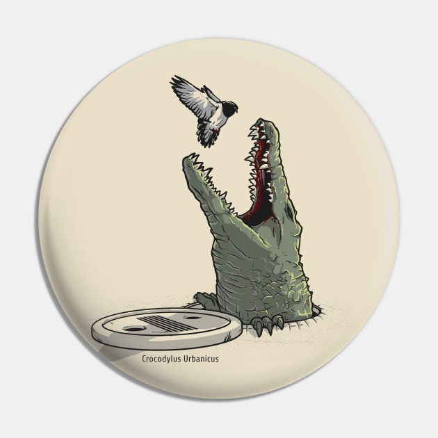 Urban Crocodyle Pin by raxarts