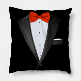 Realistic Tuxedo T-shirt Costume Graphic Pillow