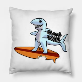 Shark Surfer Pillow