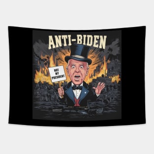 Anti Biden Not My President Tapestry