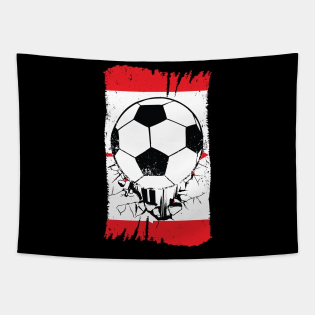 Vintage Canadian Flag with Soccer Ball // Retro Canada Soccer Tapestry by SLAG_Creative