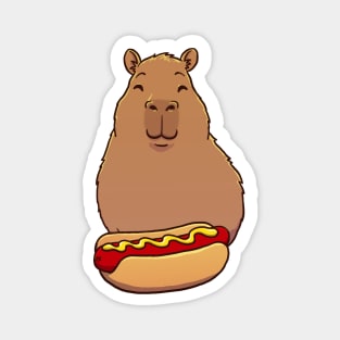 Capybara Hotdog Magnet