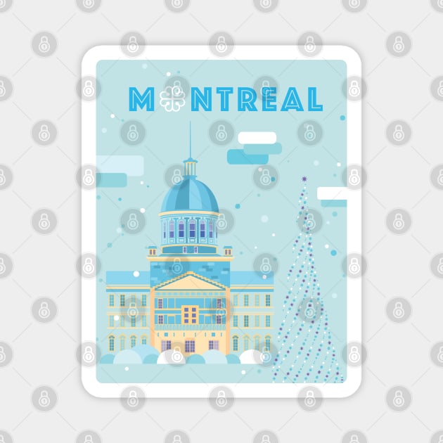 Montreal - Bonsecours Market Magnet by aglomeradesign