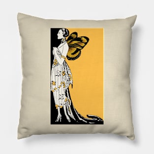 Vintage Butterfly Elegance Pillow