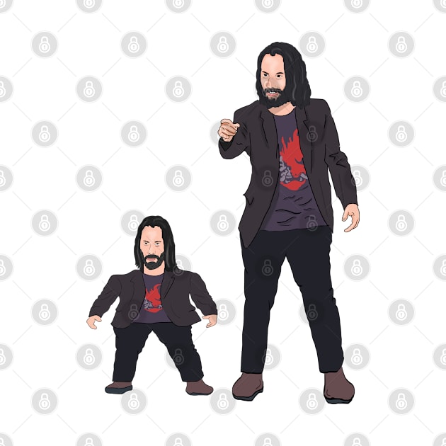 Mini Keanu Reeves & Breathtaking Keanu Reeves Meme by Barnyardy