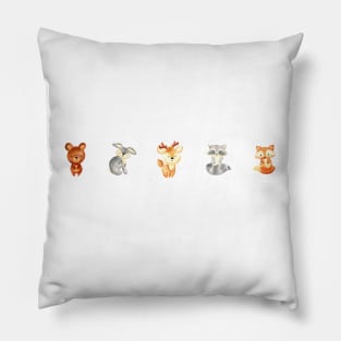 Cute Woodland baby animals Pillow