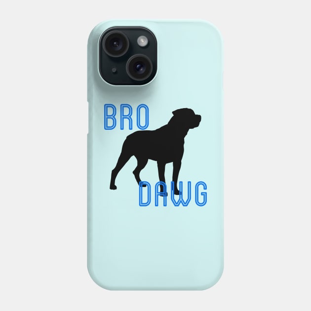 Mastiff BLUE Phone Case by BRO DAWG