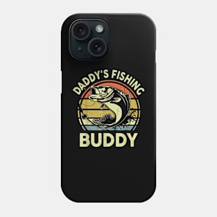 Bass Fishing Daddy'S Fishing Buddy Funny Boy Girl Kids Phone Case